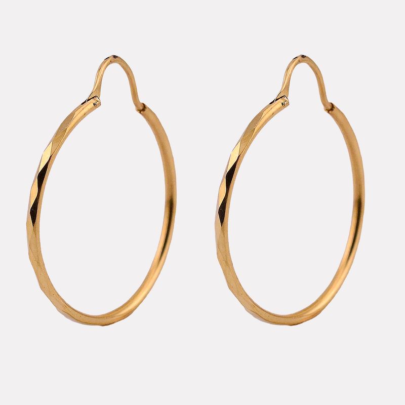 Arracadas Facetadas 14k 1.2g